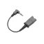 PLT4084501 Plantronics 40845 01 3.5mm Right Angle to Quick Disconnect Headset Adapter Cable HP 85Q37AA